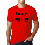 Funny Drinking Beer Off Roading Printed T-Shirt Men's fashion Short Sleeve O-Neck TShirt 2019 Summer Streetwear Hip Hop Tops Tee - one46.com.au