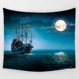 Smiry Travel round the world Pattern Mandala Tapestry Ocean ship Wall Hanging Gobelin Bedding Polyester Home Decor Free Shipping - one46.com.au