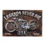 Vintage Iron Sign Motorcycle Tin Sign Painting Plaque Metal Art Poster Home Decor Metal Sign Bar/Pub/Hotel Wall Decoration - one46.com.au