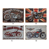 Vintage Iron Sign Motorcycle Tin Sign Painting Plaque Metal Art Poster Home Decor Metal Sign Bar/Pub/Hotel Wall Decoration - one46.com.au