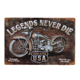 Vintage Iron Sign Motorcycle Tin Sign Painting Plaque Metal Art Poster Home Decor Metal Sign Bar/Pub/Hotel Wall Decoration - one46.com.au