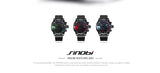 SINOBI Top Brand Chronograph Sport Watches Silicone Strap Waterproof Men's Watch Men Watch Auto Date Clock relogio masculino - one46.com.au