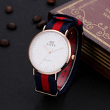 SOXY Hot Sale Fashion Nylon Strap Quartz Watches Men Luxury Business Watch Casual Gold Watches montre homme relogio masculino - one46.com.au