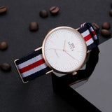 SOXY Hot Sale Fashion Nylon Strap Quartz Watches Men Luxury Business Watch Casual Gold Watches montre homme relogio masculino - one46.com.au