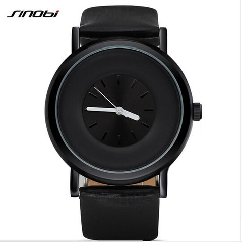 SINOBI Fashion Minimalist Watch Men Watch Waterproof Sport Watches Leather Men's Watch relogio masculino relojes hombre 2017 - one46.com.au