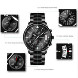SINOBI Luxury Multifunction Sport Wrist watches Top Brand Waterproof Chronograph Watch Men Watch Clock saat relojes hombre 2017 - one46.com.au