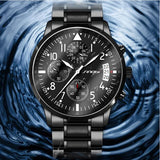 SINOBI Luxury Multifunction Sport Wrist watches Top Brand Waterproof Chronograph Watch Men Watch Clock saat relojes hombre 2017 - one46.com.au