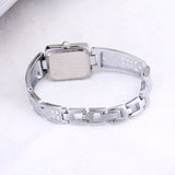 Women Vintage Luxury Gold + Silver Watches Elegant Quartz Fashion Rectangle Dial Watch Carved Pattern Bracelet Casual WristWatch - one46.com.au