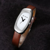 FanTeeDa Brand Fashion Women Watches Quartz Watch Leather Silver Dial Dress Bracelet Wristwatches Female Sport Outside Watch - one46.com.au