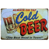 Wine / Whiskey / Beer / Cocktail Vintage Tin Sign Metal Sign Bar / Pub / Garage Metal Plate Metal Wall Decoration - one46.com.au