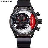 SINOBI Top Brand Chronograph Sports Watches Waterproof Military Watch Men Watch Leather Fashion Watches saat relogio masculino - one46.com.au