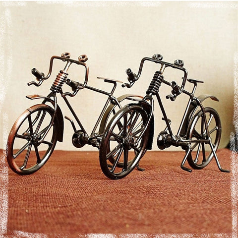 ZAKKA Style Bicycle Metal Figurines Household Decor Desktop DIY Bicycle CraftDecoration Figurines For Friend Birthday Best Gift - one46.com.au