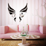 Acrylic Mirror 3D Wall Stickers Angel Wings Wall Sticker Decal DIY Art Home Decoration Stickers for Bedroom Living Room - one46.com.au