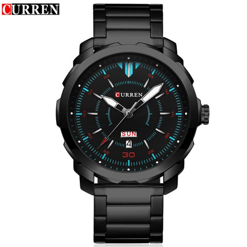 Top Brand Luxury Sports Quartz Watches Men's Waterproof Full Steel Wristwatch Fashion Casual Clock Male relogio Army Military - one46.com.au