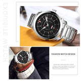 Top Brand Luxury Sports Quartz Watches Men's Waterproof Full Steel Wristwatch Fashion Casual Clock Male relogio Army Military - one46.com.au