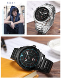 Top Brand Luxury Sports Quartz Watches Men's Waterproof Full Steel Wristwatch Fashion Casual Clock Male relogio Army Military - one46.com.au