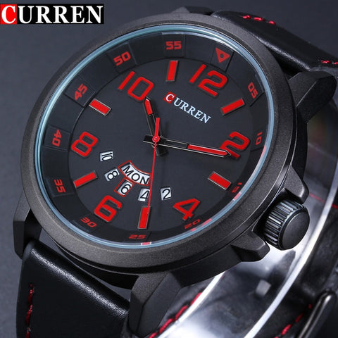 Luxury Brand Military Quartz Watch Men Navy Army Leather Strap Casual Business Wristwatch men Sports Relogio Masculino - one46.com.au