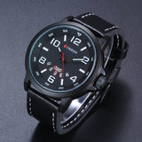 Luxury Brand Military Quartz Watch Men Navy Army Leather Strap Casual Business Wristwatch men Sports Relogio Masculino - one46.com.au