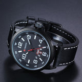 Luxury Brand Military Quartz Watch Men Navy Army Leather Strap Casual Business Wristwatch men Sports Relogio Masculino - one46.com.au