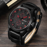 CURREN Men's Top Brand Luxury Quartz Watches Men's Sports Quartz-Watch Leather Strap Military Male Clock Fashion New Sale Gift - one46.com.au