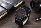 CURREN Men's Top Brand Luxury Quartz Watches Men's Sports Quartz-Watch Leather Strap Military Male Clock Fashion New Sale Gift - one46.com.au