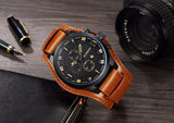 CURREN Men's Top Brand Luxury Quartz Watches Men's Sports Quartz-Watch Leather Strap Military Male Clock Fashion New Sale Gift - one46.com.au