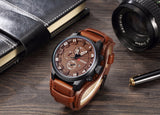 CURREN Men's Top Brand Luxury Quartz Watches Men's Sports Quartz-Watch Leather Strap Military Male Clock Fashion New Sale Gift - one46.com.au