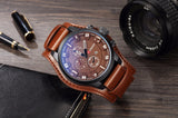 CURREN Men's Top Brand Luxury Quartz Watches Men's Sports Quartz-Watch Leather Strap Military Male Clock Fashion New Sale Gift - one46.com.au