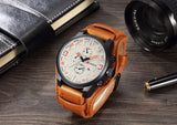 CURREN Men's Top Brand Luxury Quartz Watches Men's Sports Quartz-Watch Leather Strap Military Male Clock Fashion New Sale Gift - one46.com.au