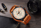 CURREN Men's Top Brand Luxury Quartz Watches Men's Sports Quartz-Watch Leather Strap Military Male Clock Fashion New Sale Gift - one46.com.au