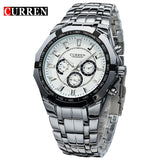 Curren Brand Fashion Men's Full stainless steel Military Casual Sport Watch waterproof relogio masculino quartz Wristwatch Sale - one46.com.au