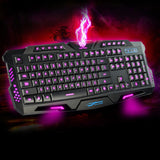 Original Gaming Keyboard USB Tricolor Background lighting 3 Colors Backlit Wired 108 Keys Keyboard for Desktop Laptop PC - one46.com.au