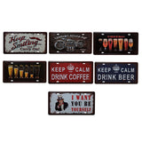 Vintage Metal Tin Sign Keep Calm Drink Beer Retro Plaque Poster Bar Pub Club Wall Tavern Garage Home Decoration 15*30cm - one46.com.au