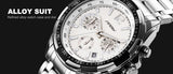 SINOBI Wrist Watch Men Fashion Waterproof Military Watch Luminous Men's Watch Full Steel Sport Watches Clock saat reloj hombre - one46.com.au
