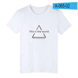 Print Graphical Short Sleeve Cotton T Shirt Men O Neck Streetwear Casual Tee Shirt Men Funny Fashion High Quality T-shirt Men - one46.com.au