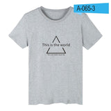 Print Graphical Short Sleeve Cotton T Shirt Men O Neck Streetwear Casual Tee Shirt Men Funny Fashion High Quality T-shirt Men - one46.com.au