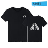 Print Graphical Short Sleeve Cotton T Shirt Men O Neck Streetwear Casual Tee Shirt Men Funny Fashion High Quality T-shirt Men - one46.com.au