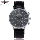 SHANGMEIMK Brand Watches Men Fashion Calendar Clock  Luxury Leather Strap Quartz Male Wrist Watches Gift Relogio Masculino - one46.com.au