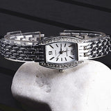 Fashion Silver Watch Women Bracelet Women's Watches Luxury Rhinestone Ladies Watch Women Watches Clock reloj mujer - one46.com.au