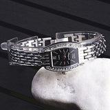 Fashion Silver Watch Women Bracelet Women's Watches Luxury Rhinestone Ladies Watch Women Watches Clock reloj mujer - one46.com.au