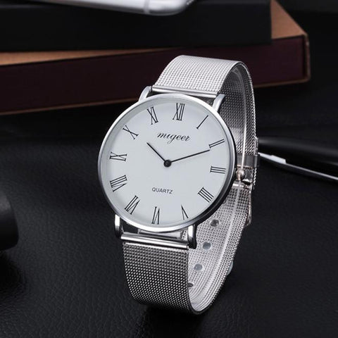 Fashion Women Crystal Stainless Steel Analog Quartz Wrist Watch - one46.com.au