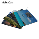 MaiYaCa Airplane Landing  Computer Mouse Pad Mousepads Decorate Your Desk Non-Skid Rubber Pad - one46.com.au