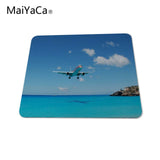 MaiYaCa Airplane Landing  Computer Mouse Pad Mousepads Decorate Your Desk Non-Skid Rubber Pad - one46.com.au