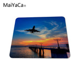 MaiYaCa Airplane Landing  Computer Mouse Pad Mousepads Decorate Your Desk Non-Skid Rubber Pad - one46.com.au