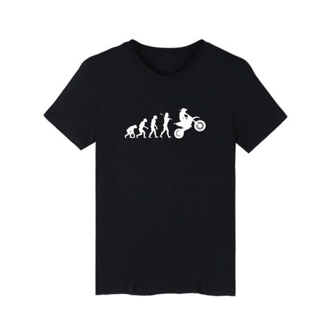 Evolution Picture Funny Black White tshirt Men Classical Short Sleeve T Shirt Men Hip Hop in Soft Cotton Tees and Tops - one46.com.au