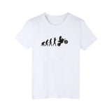 Evolution Picture Funny Black White tshirt Men Classical Short Sleeve T Shirt Men Hip Hop in Soft Cotton Tees and Tops - one46.com.au