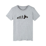 Evolution Picture Funny Black White tshirt Men Classical Short Sleeve T Shirt Men Hip Hop in Soft Cotton Tees and Tops - one46.com.au