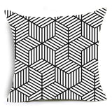 Smiry 43*43cm comfortable travel decorative throw pillow case golden lines geometry pattern sofa chair cushion cover home decor - one46.com.au