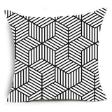 Smiry 43*43cm comfortable travel decorative throw pillow case golden lines geometry pattern sofa chair cushion cover home decor - one46.com.au