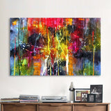 QKART Abstract Painting Colorful Canvas Wall Pictures for Living Room Office Bedroom  Modern Canvas Oil Painting - one46.com.au